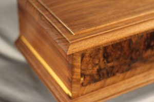 William & Mary Walnut Burl Veneered Bible Box