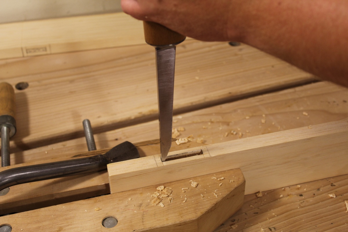 Chopping a Mortise