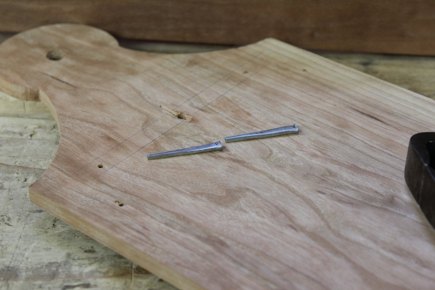 Small cut finish nails hold stronger than you think