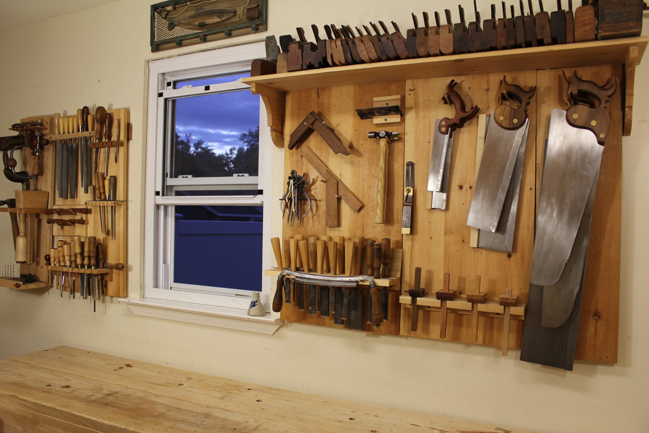 Storing Hand Tools on the Wall